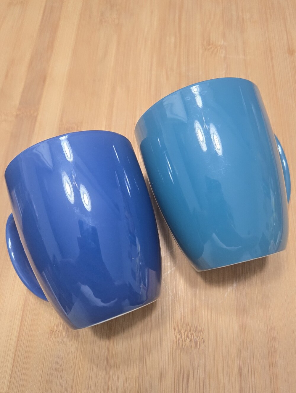 Corelle Stoneware Blue Coffee Cup Tea Mugs, Set of 2, Choose dark or lite blue